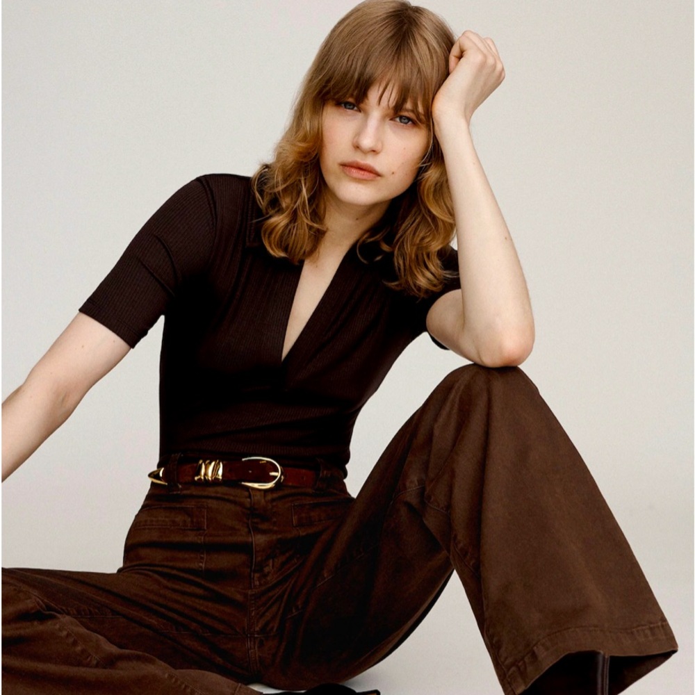 NWT Madewell Triple Metal Suede Keeper Belt - Picture 6 of 9